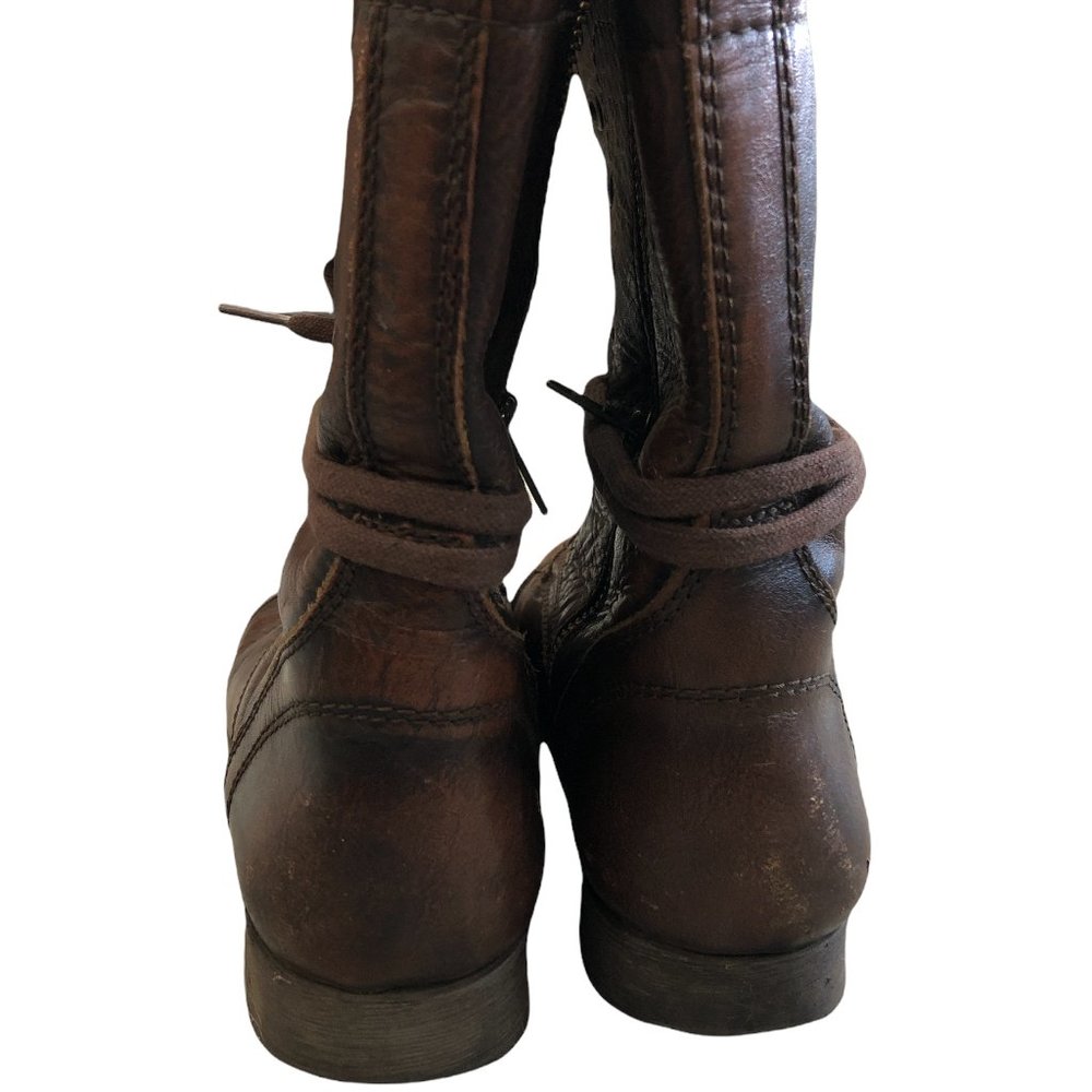 Steve Madden Troopa Combat Boot Brown Size 8.5 - Picture 3 of 6